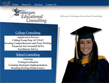 Tablet Screenshot of finneganeducationalconsulting.com